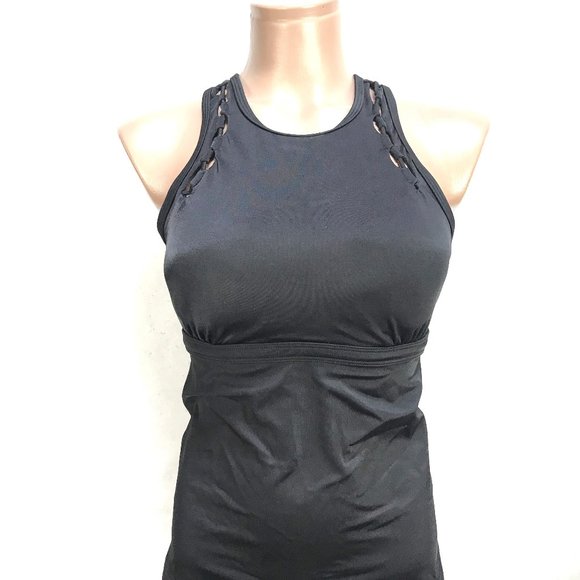 Athleta Bra-Sized High Neck Hardware Loop Tankini - Picture 7 of 14